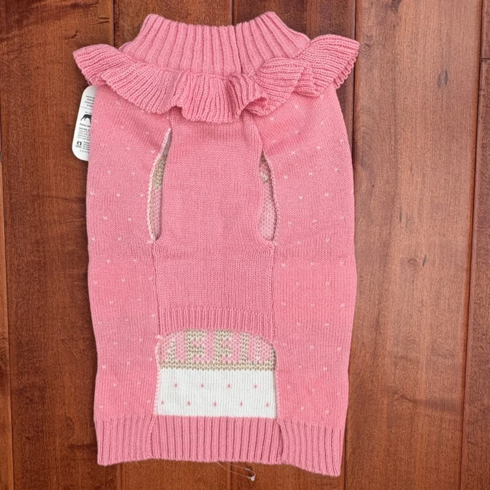 NWT Dogs Drama Queen Sweater & Knit Santa Hat‎ Bond & Co.
